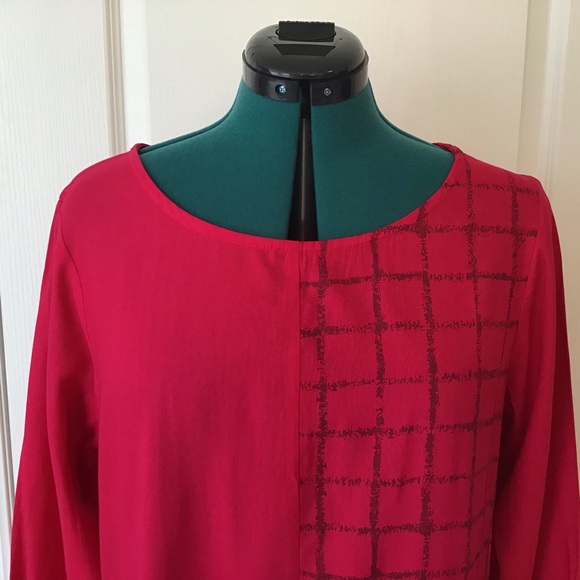 Max Pink with Grey 100% Rayon Kurta, XL - Picture 7 of 16